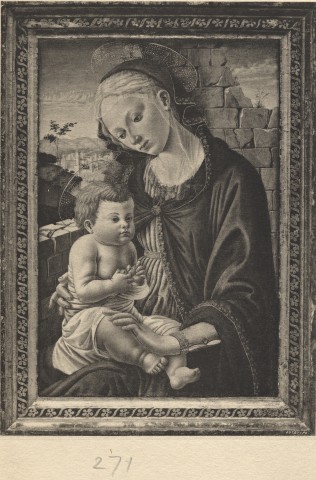 Anonimo — Anonimo pesellinesco - sec. XV - Madonna con Bambino — insieme